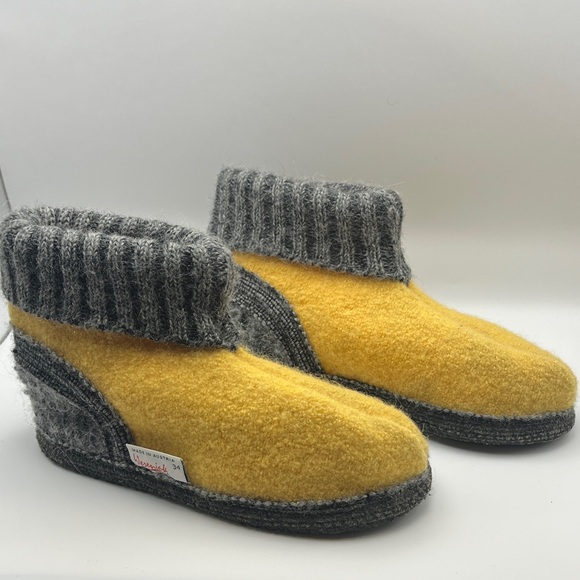 Wesenjak Tirol Austrian Boiled Wool Slippers Sz 34 - Picture 6 of 14